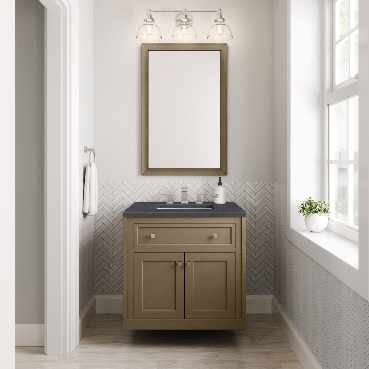 James Martin Chicago 30" Single Vanity with 3 CM Countertop