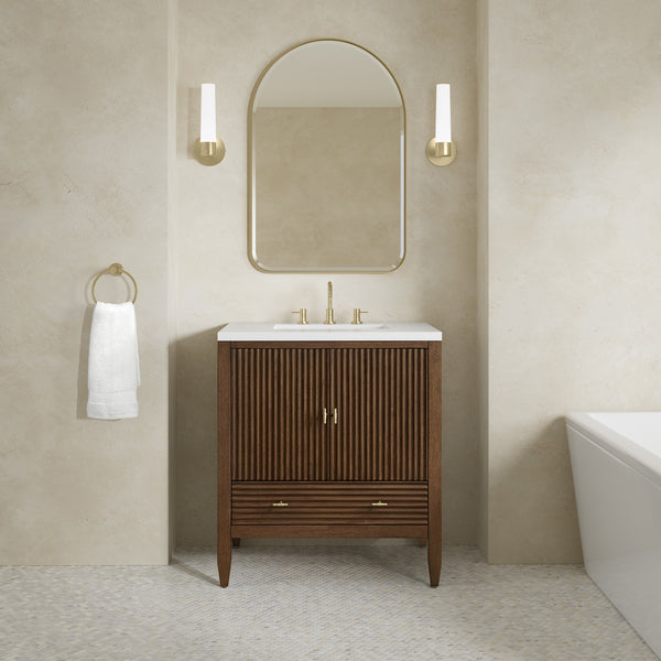 James Martin Myrrin 30" Single Vanity with 3 CM Countertop
