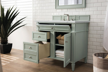 James Martin Brittany 36" Single Vanity with 3 Countertop