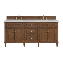 James Martin Lorelai 72" Double Vanity with 3 CM Countertop & FreePower Wireless Charger