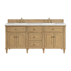 James Martin Lorelai 72" Double Vanity with 3 CM Countertop & FreePower Wireless Charger