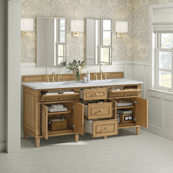 James Martin Lorelai 72" Double Vanity with 3 CM Countertop & FreePower Wireless Charger