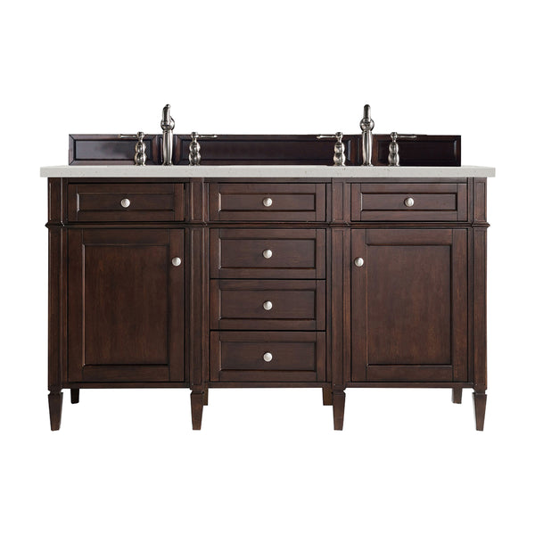 James Martin Brittany 60" Double Vanity with 3 CM Countertop