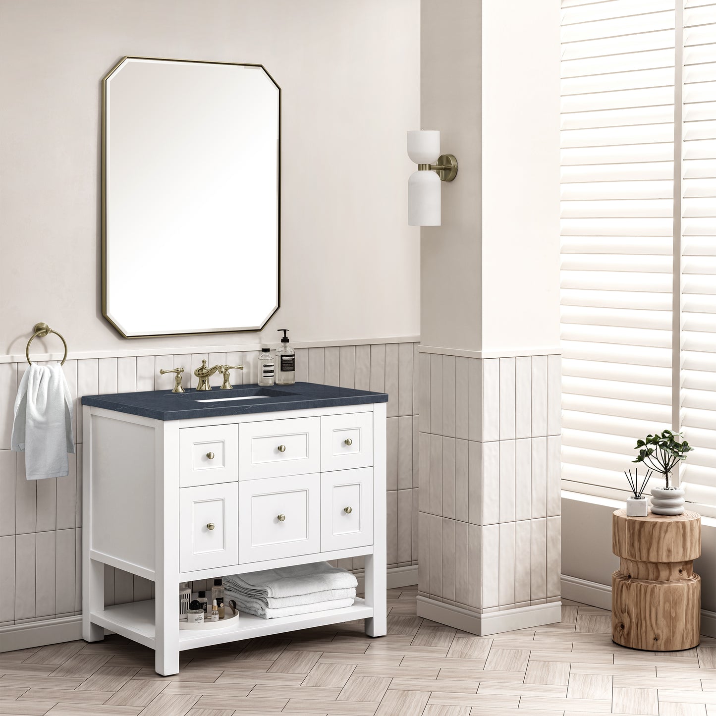 James Martin Breckenridge 36" Single Vanity w/ 3CM Countertop