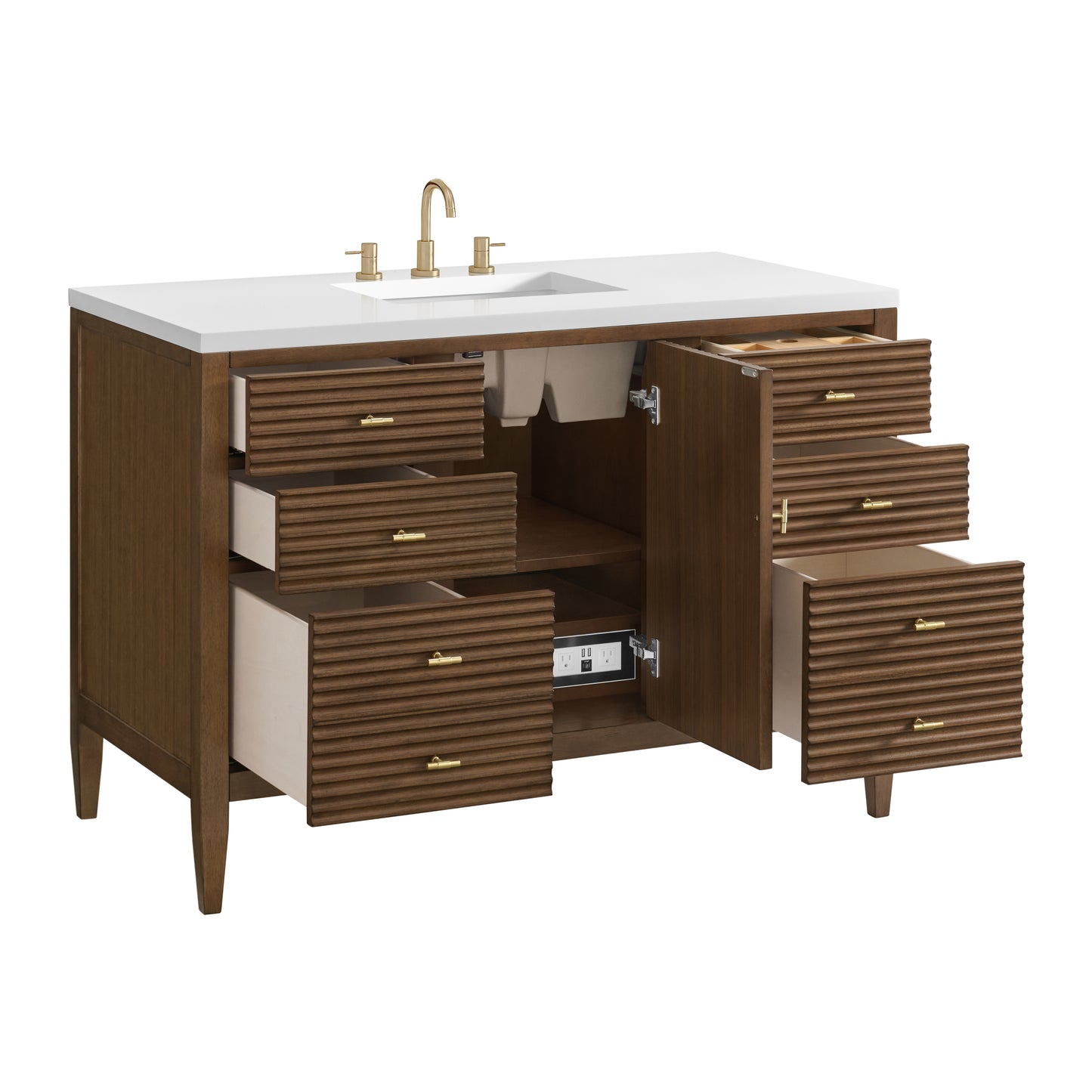 James Martin Myrrin 48" Single Vanity with 3 CM Countertop
