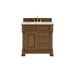 James Martin Brookfield 36" Single Vanity with 3 CM Countertop - Luxe Bathroom Vanities