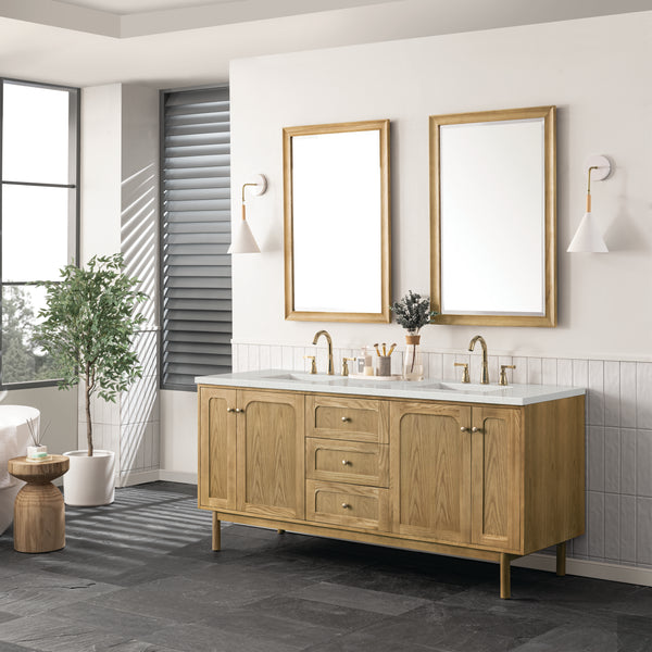 James Martin Laurent 72" Double Vanity with 3 CM Countertop