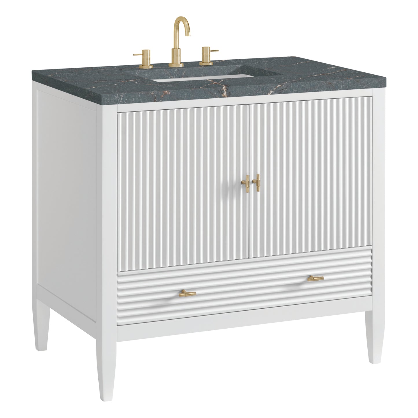 James Martin Myrrin 36" Single Vanity with 3 CM Countertop