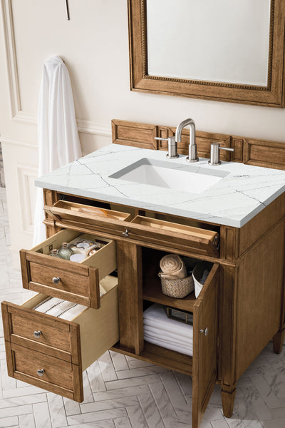 James Martin Brittany 36" Single Vanity with 3 Countertop