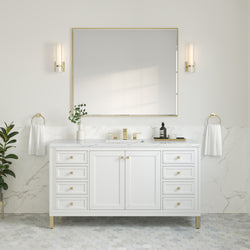 James Martin Chicago 60" Single Vanity with 3 CM Countertop