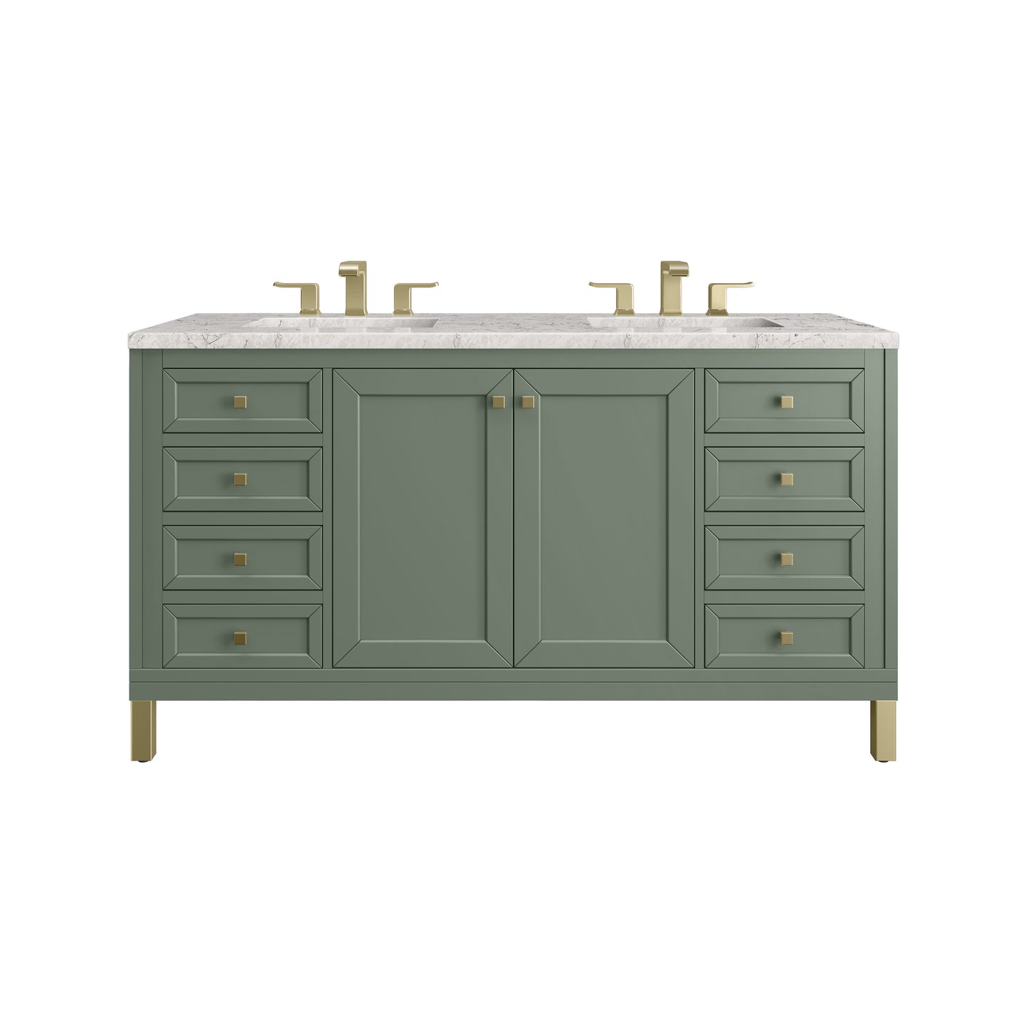 James Martin Chicago 60" Double Vanity with 3 CM Countertop