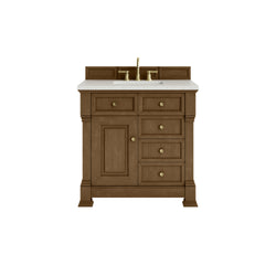 James Martin Brookfield 36" Single Vanity with 3 CM Countertop - Luxe Bathroom Vanities