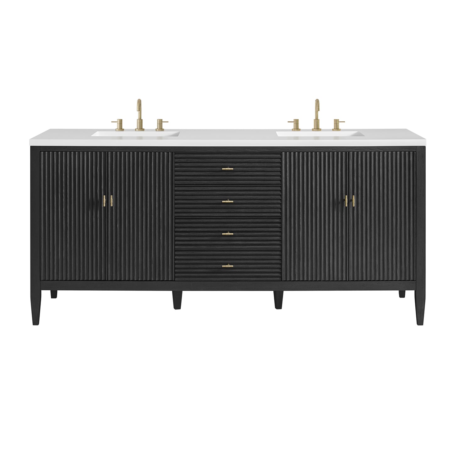 James Martin Myrrin 72" Double Vanity with 3 CM Countertop