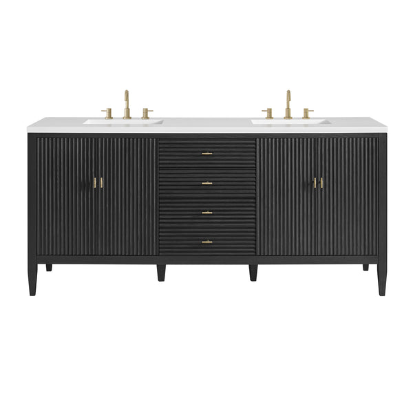 James Martin Myrrin 72" Double Vanity with 3 CM Countertop