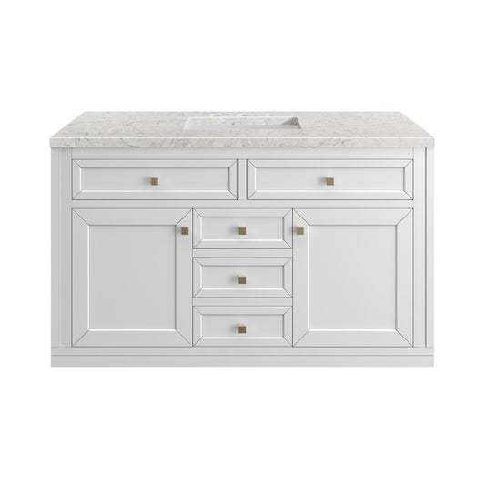 James Martin Chicago 48" Single Vanity with 3 CM Countertop & FreePower Wireless Charger