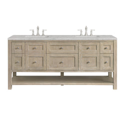James Martin Breckenridge 72" Double Vanity w/ 3 CM Countertop