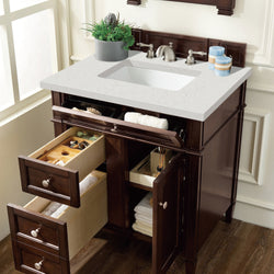 James Martin Brittany 30" Single Vanity with 3 CM Countertop