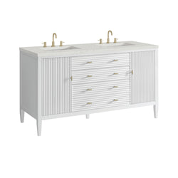 James Martin Myrrin 60" Double Vanity with 3 CM Countertop
