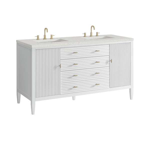 James Martin Myrrin 60" Double Vanity with 3 CM Countertop