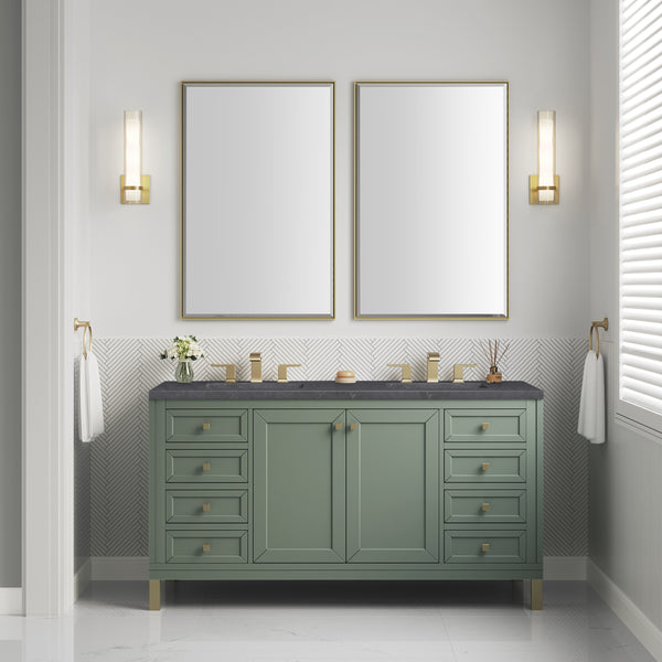 James Martin Chicago 60" Double Vanity with 3 CM Countertop