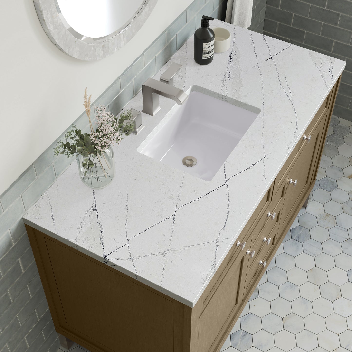 James Martin Chicago 48" Single Vanity with 3 CM Countertop