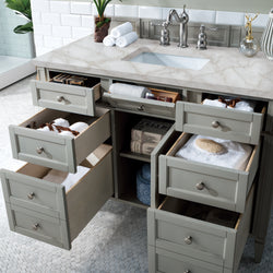 James Martin Brittany 48" Single Vanity with 3 CM Countertop & FreePower Wireless Charger