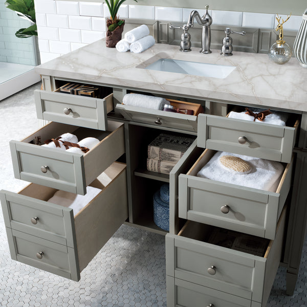 James Martin Brittany 48" Single Vanity with 3 CM Countertop & FreePower Wireless Charger
