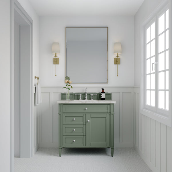 James Martin Brittany 36" Single Vanity with 3 Countertop