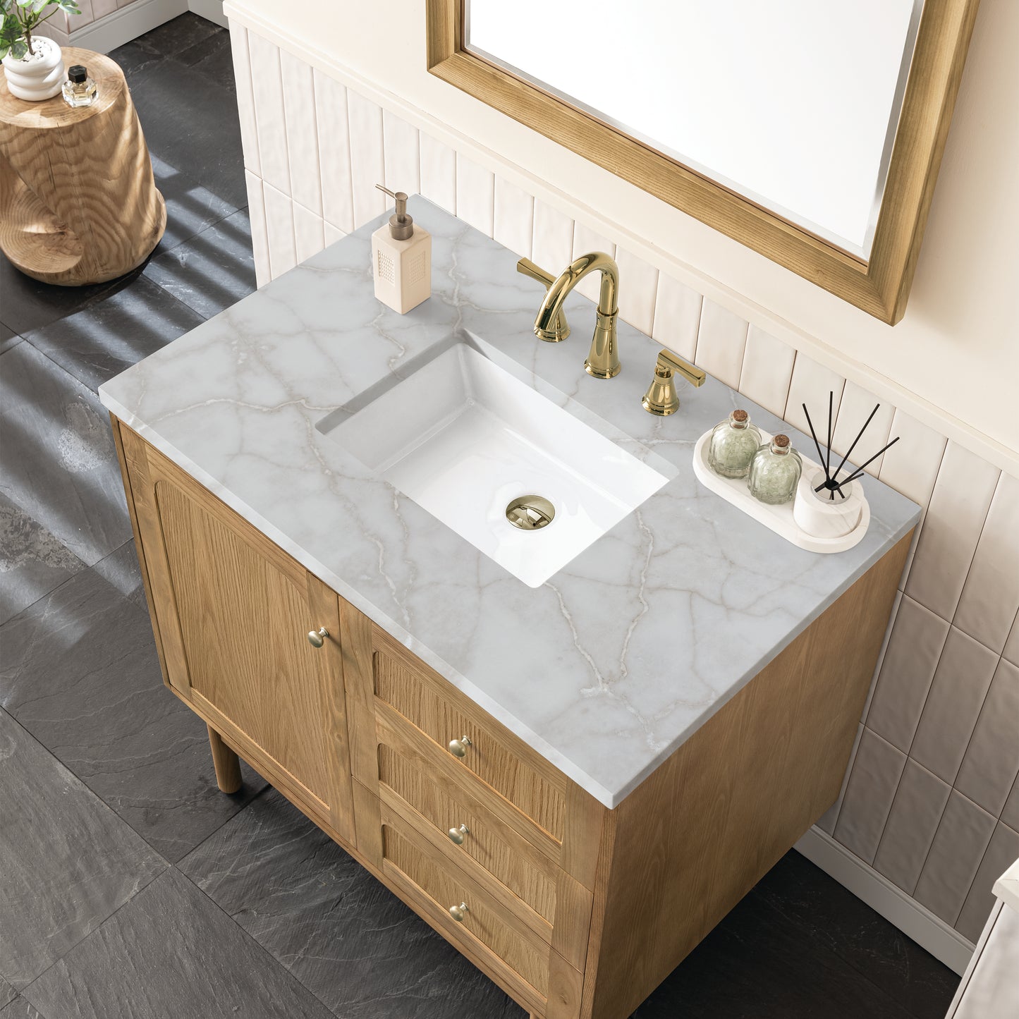 James Martin Laurent 36" Single Vanity with 3 CM Countertop