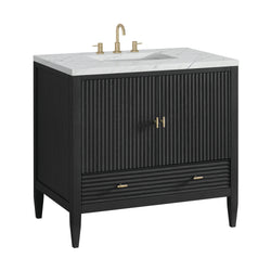 James Martin Myrrin 36" Single Vanity with 3 CM Countertop