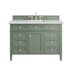 James Martin Brittany 48" Single Vanity with 3 CM Countertop & FreePower Wireless Charger