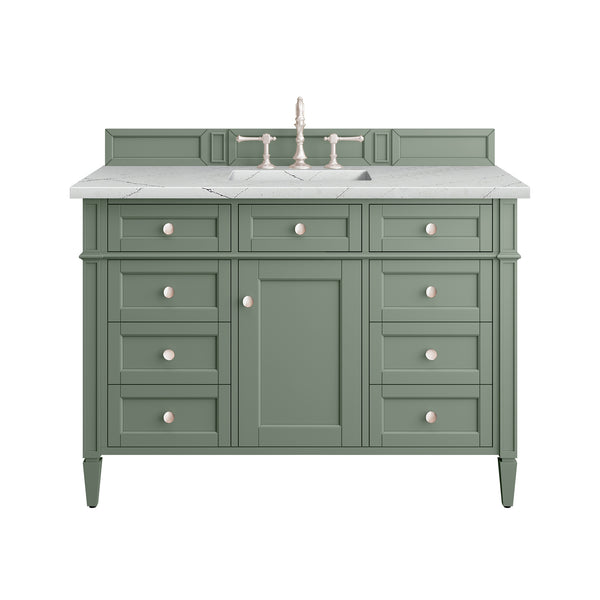 James Martin Brittany 48" Single Vanity with 3 CM Countertop & FreePower Wireless Charger