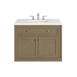 James Martin Chicago 36" Single Vanity with 3 CM Countertop