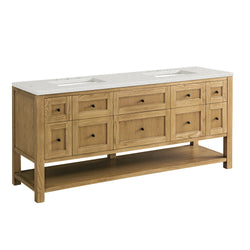 James Martin Breckenridge 72" Double Vanity w/ 3 CM Countertop