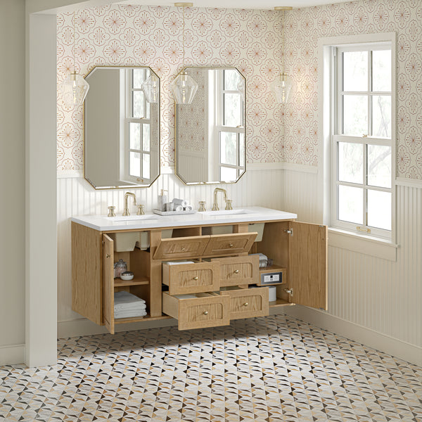 James Martin Laurent 60" Double Vanity with 3 CM Countertop