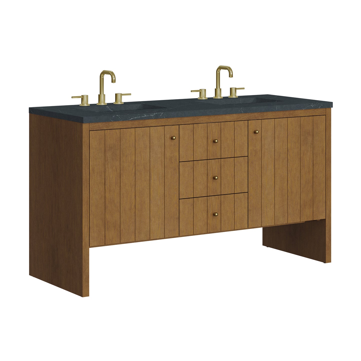 James Martin Hudson 60" Double Vanity with 3 CM Countertop
