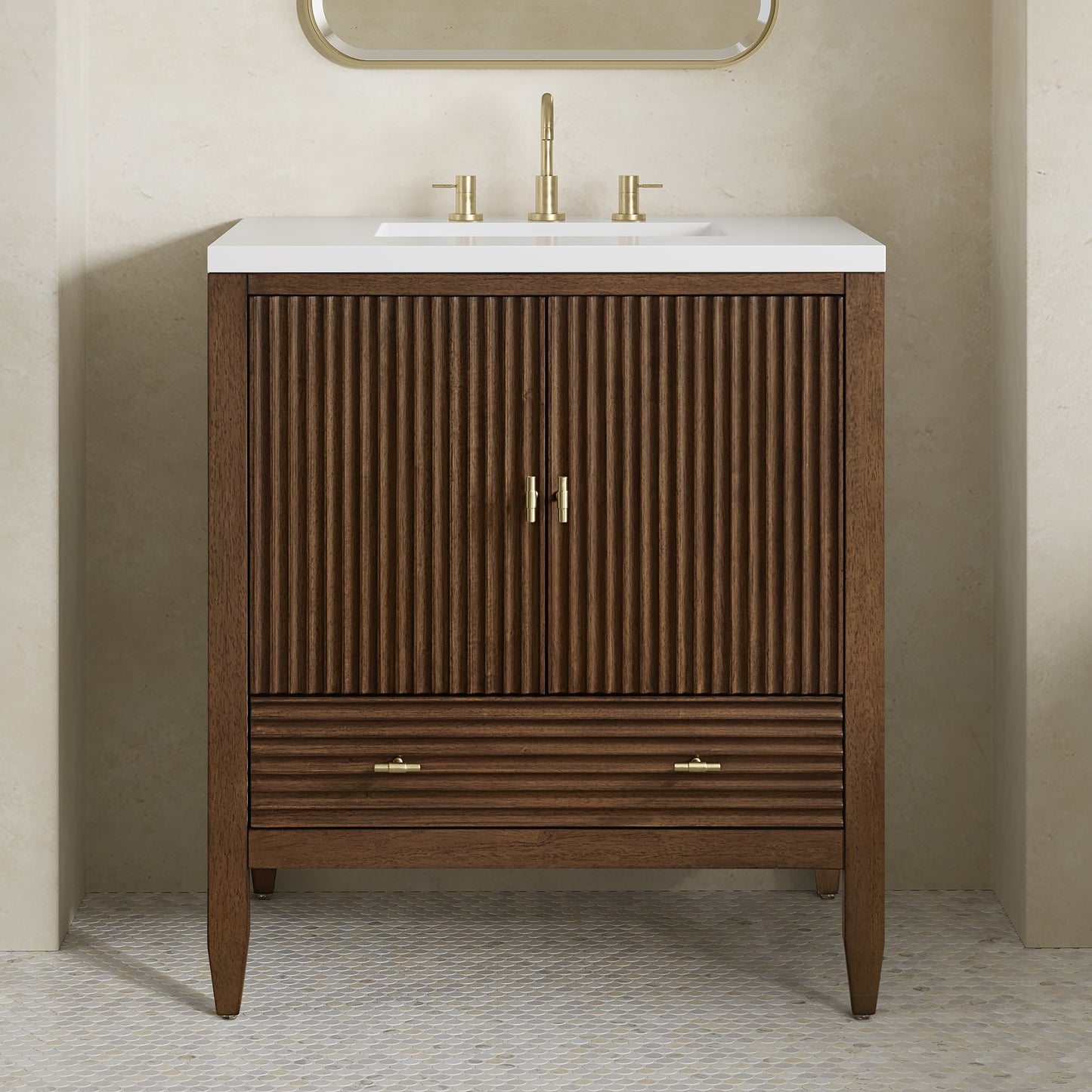 James Martin Myrrin 30" Single Vanity with 3 CM Countertop