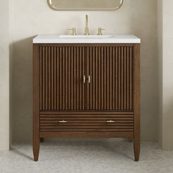 James Martin Myrrin 30" Single Vanity with 3 CM Countertop