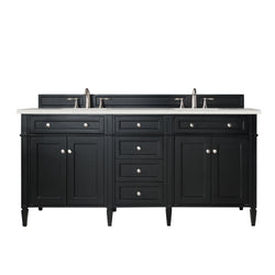 James Martin Brittany 72" Double Vanity with 3 CM Countertop