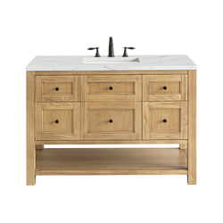 James Martin Breckenridge 48" Single Vanity, Light Natural Oak - Luxe Bathroom Vanities