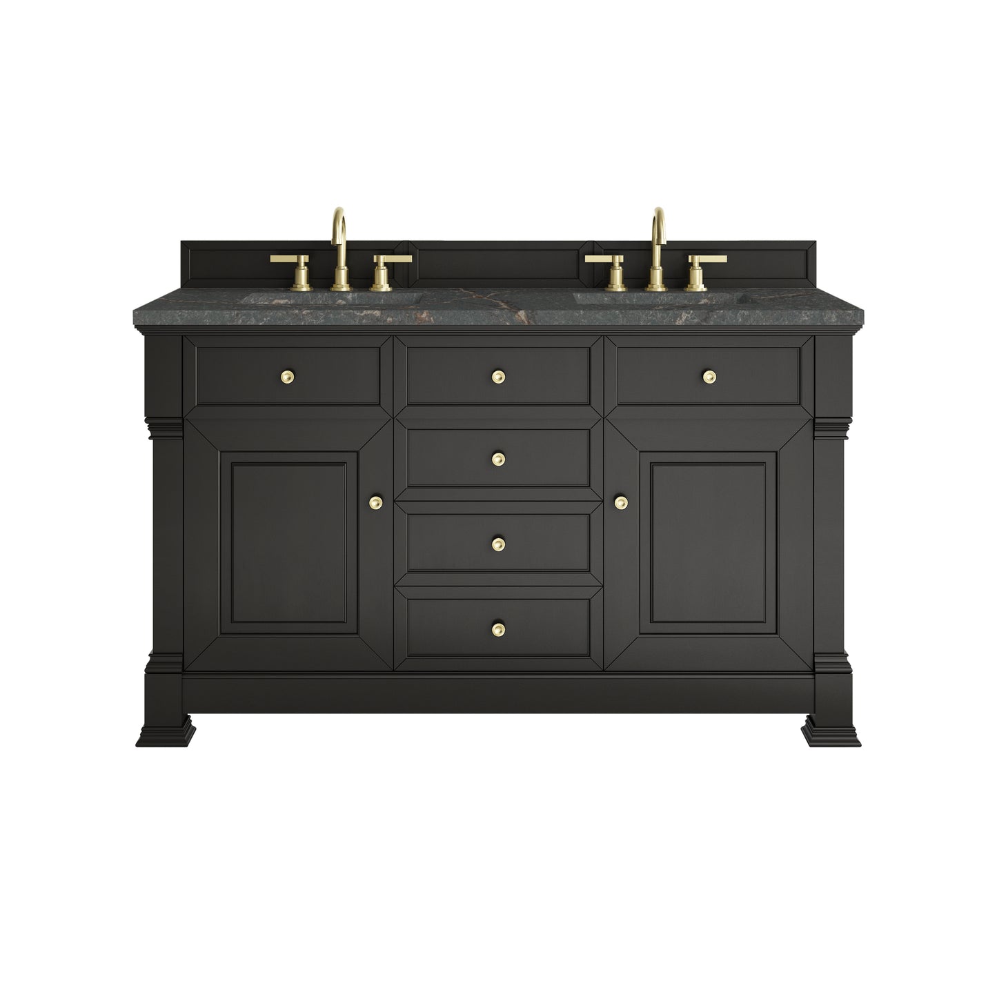 James Martin Brookfield 60" Double Vanity with 3 CM Countertop & FreePower Wireless Charger