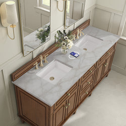 James Martin Lorelai 72" Double Vanity with 3 CM Countertop & FreePower Wireless Charger