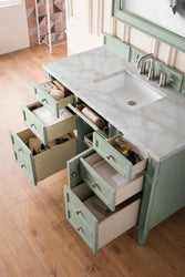 James Martin Brittany 48" Single Vanity with 3 CM Countertop & FreePower Wireless Charger