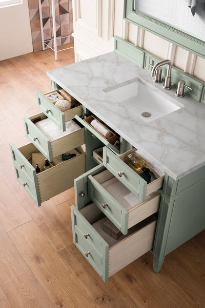 James Martin Brittany 48" Single Vanity with 3 CM Countertop & FreePower Wireless Charger