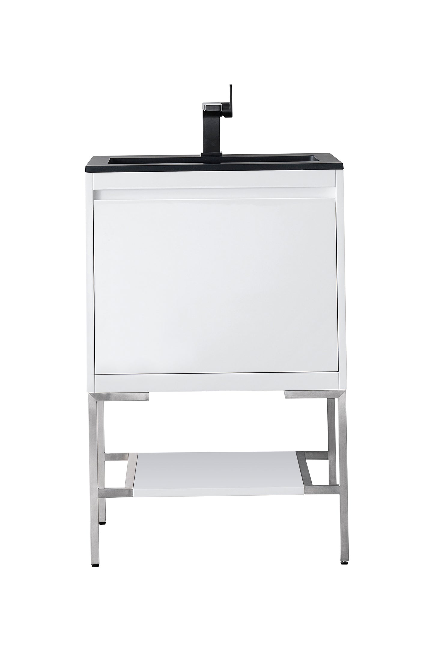 James Martin Mantova 23.6" Single Vanity With Stand and Composite Stone Top - Luxe Bathroom Vanities