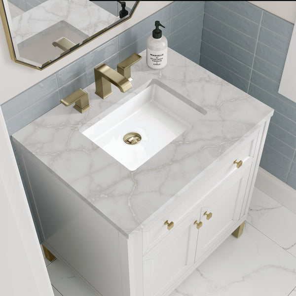 James Martin Chicago 30" Single Vanity with 3 CM Countertop