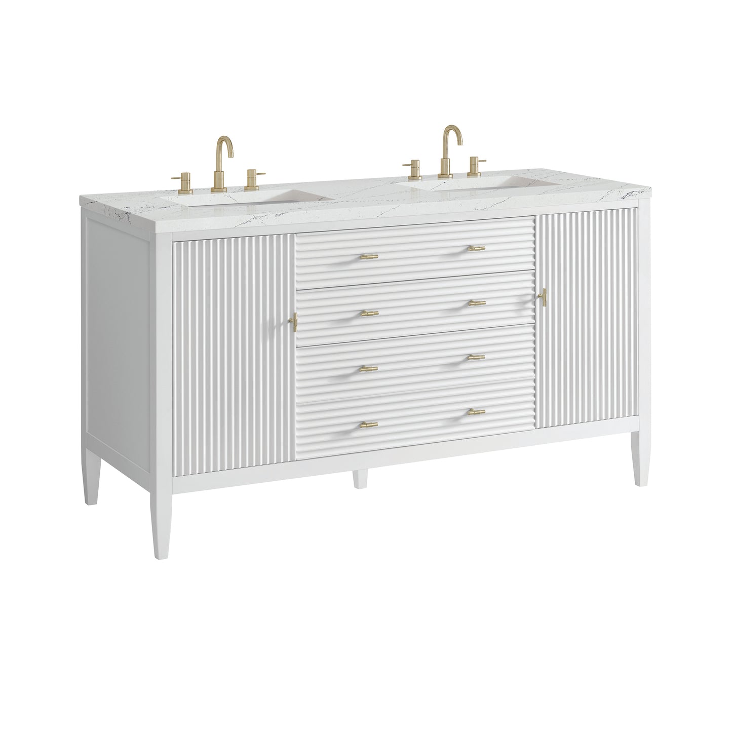 James Martin Myrrin 60" Double Vanity with 3 CM Countertop