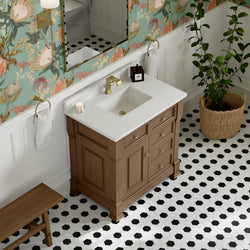 James Martin Brookfield 36" Single Vanity with 3 CM Countertop - Luxe Bathroom Vanities