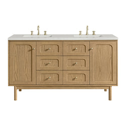 James Martin Laurent 60" Double Vanity with 3 CM Countertop