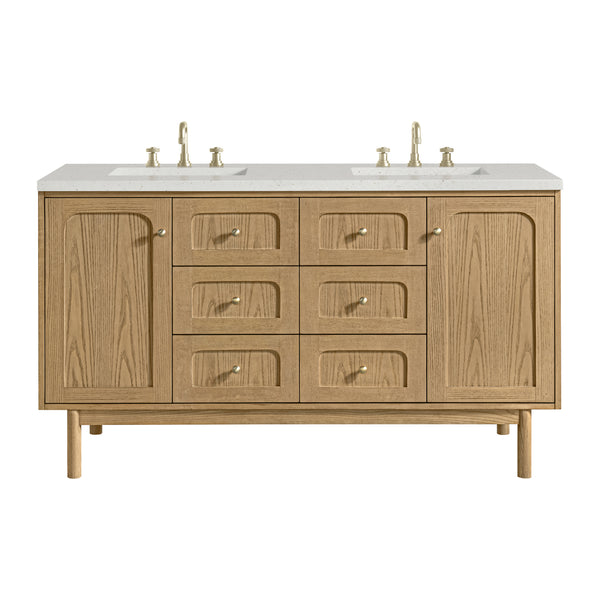 James Martin Laurent 60" Double Vanity with 3 CM Countertop
